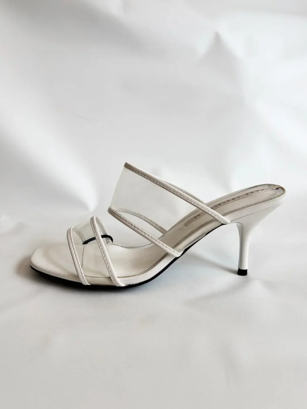 ZARA Double Clear Straps Heeled Sandals 3371/001/087 EU 38/ US 7.5 - Picture 6 of 12